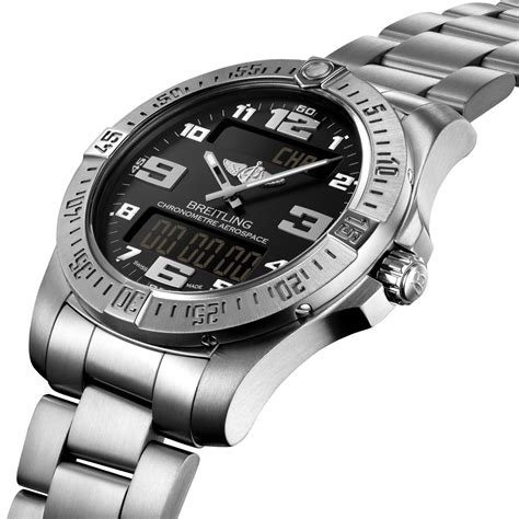 breitling aerospace evo mens titanium bracelet watch|breitling aerospace nato strap.